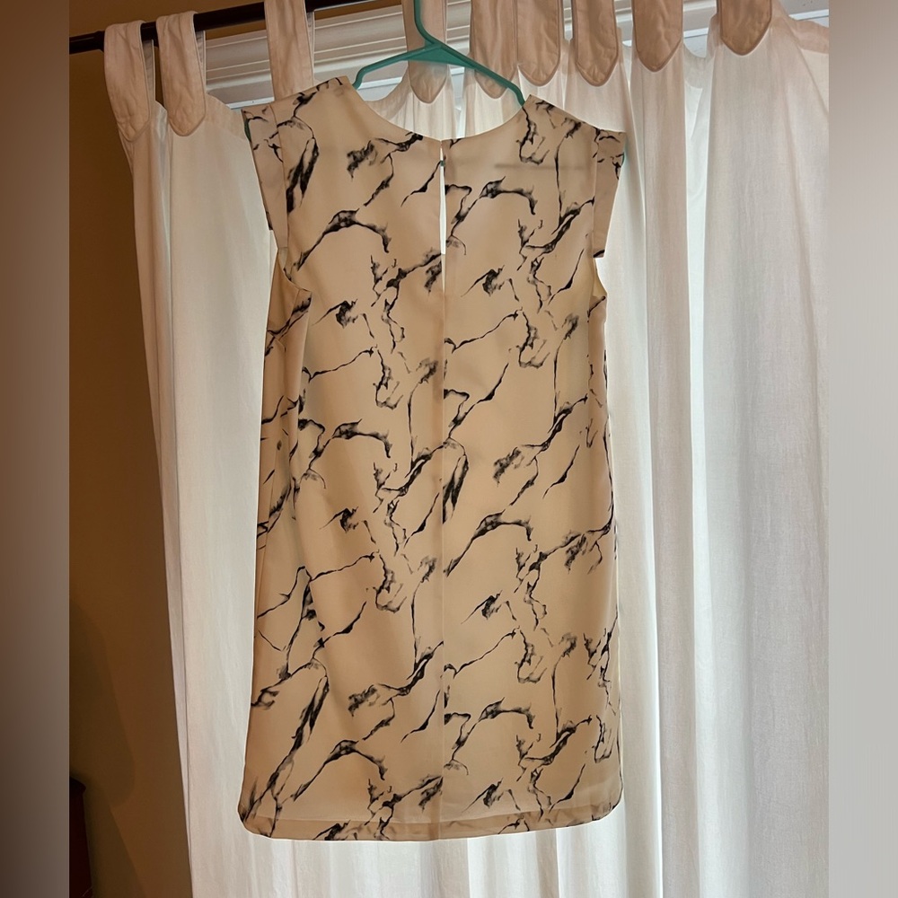 Lucy Paris mini marbled shift dress